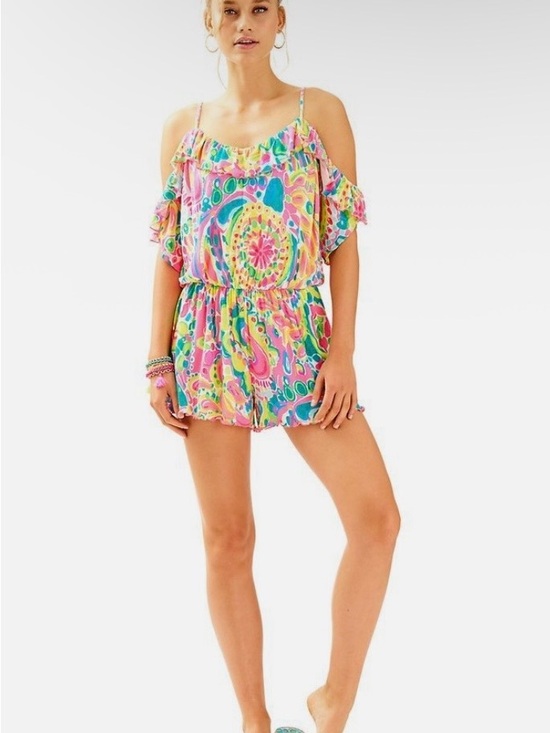 Lilly Pulitzer Dresses & Skirts - Lilly Pulitzer Fenella Romper “Come Out Of Your Shell”
 XS